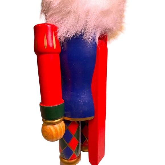 Wooden Court Jester Nutcracker Christmas Holiday Multicolor *READ* - Picture 11 of 13